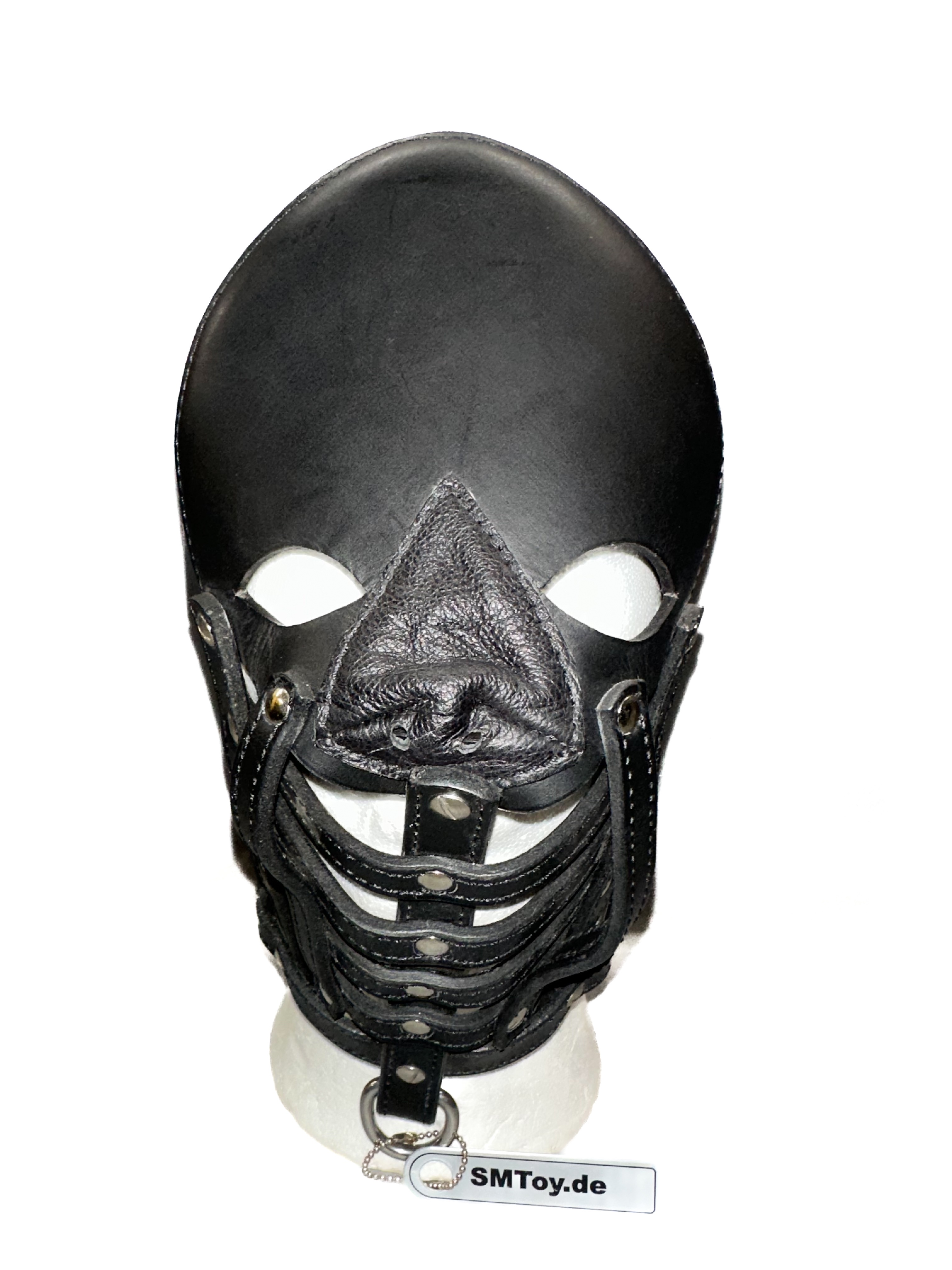 Strenge Ledermaske im Lector-Stil