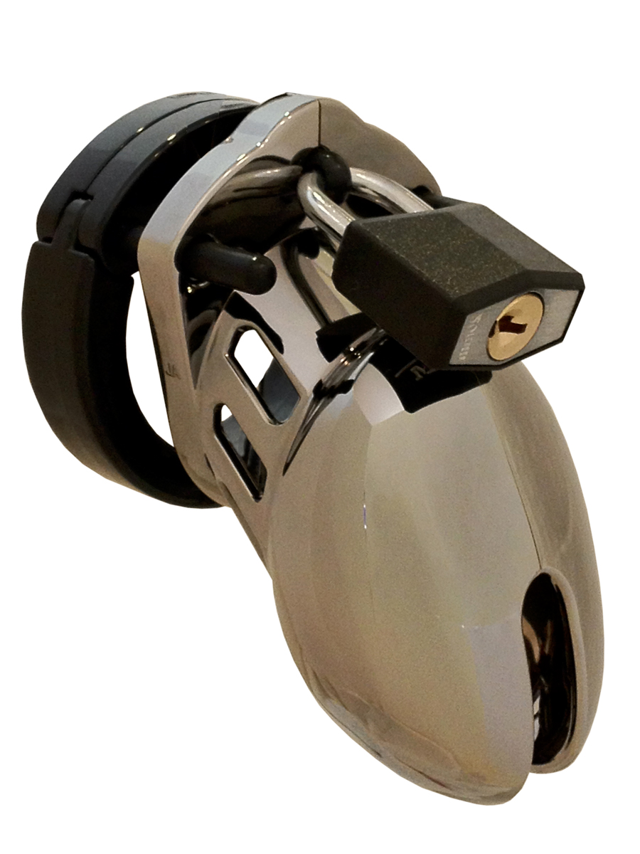 CB-6000S Keuschheitskäfig - Chrom - 35 mm