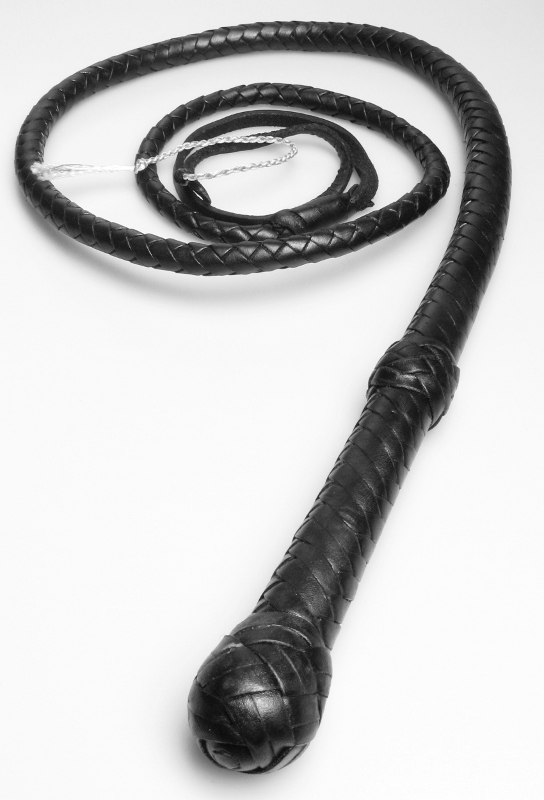 Lady Bull Whip 160cm schwarz - Bullwhip aus Rindsleder